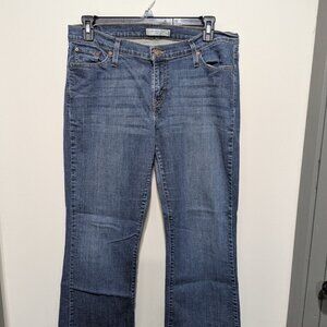 Levi's Jeans Women's 529 Curvy Bootcut Size 16M Blue Denim Stretch Mid Rise